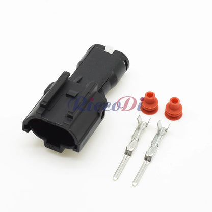 2 Pin Waterproof Electrical Sensor Wiring Connector Male Female for Hyundai Elantra MG640322-5 / MG610320-5
