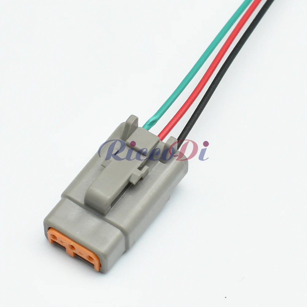 3 Pin Deutsch DTM Connector ATM04-3P ATM06-3S DTM06-3S DTM04-3P Grey Waterproof