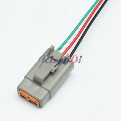 3 Pin Deutsch DTM Connector ATM04-3P ATM06-3S DTM06-3S DTM04-3P Grey Waterproof