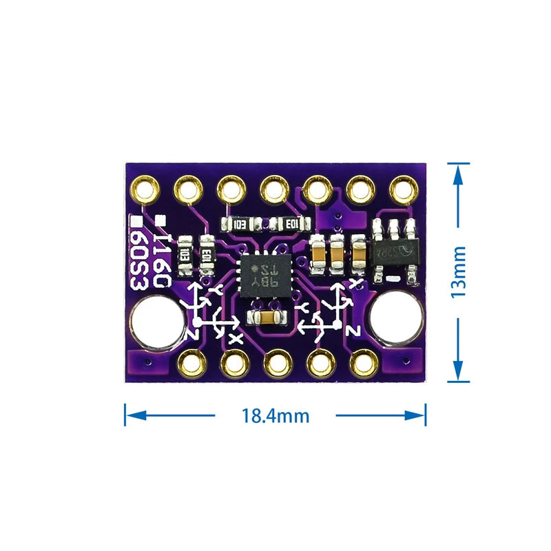 GY-BMI160 6DOF 6-Axis Gyroscope and Accelerometer Sensor Module I2C/SPI