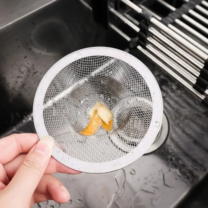 20x Stainless Steel Sink Filter Kitchen Bathroom Floor Drain Mesh Filters Drain Basket Waste Screen Hole Trap Strainer Stopper