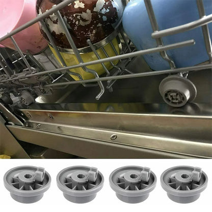 Dishwasher Lower Basket Wheels — 8pcs Replacement Rollers for Siemens S5555X0GB/79 S5943X2GB/31 S6409N2GB/17 HF87950GB/03 KG57U95/13