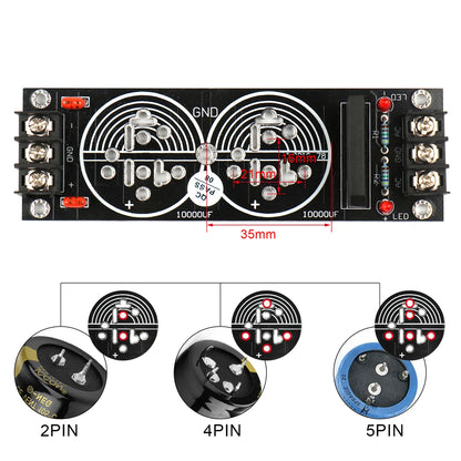 Schottky Rectifier Power Supply Board Single Bridge 120A 10000uF for DIY Speaker Amplifier