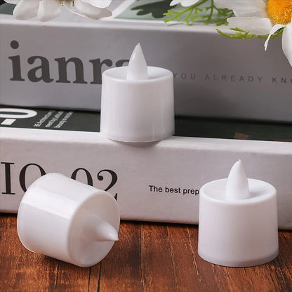 Flameless LED Tealight Candle Heart Shape 48/1PCS