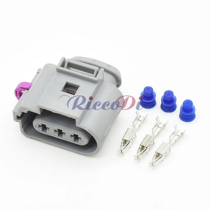 3-Pin 3.5mm Waterproof Fog Lamp & Crankshaft Sensor Connector 1J0973723G DJ7035B-3.5 for VW