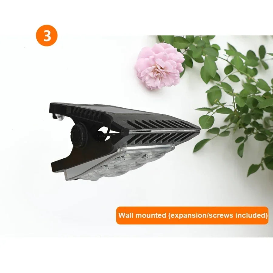LED Solar Garden Lights Outdoor Solar Clip Light Rechargeable Motion Sensor Camping Lamp Fence Street Landscape Wall Decoration