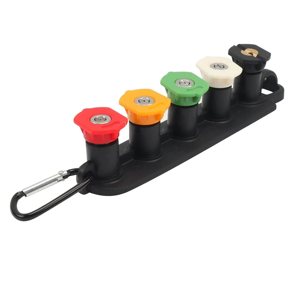 Pressure Washer Spray Wand — 1/4” Quick Connect Extension Lance with 5 Nozzles for High-Pressure Cleaning