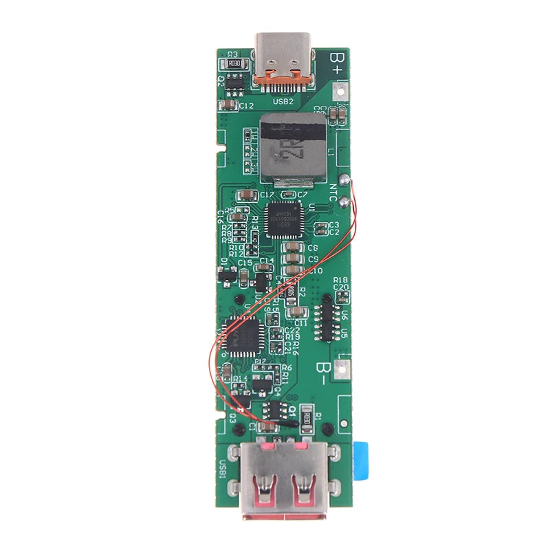 21700 Battery Case Fast Charging Mini Portable Power 22.5W Fast Charging Module TFT Color Screen Digital DIY Power Bank Kit