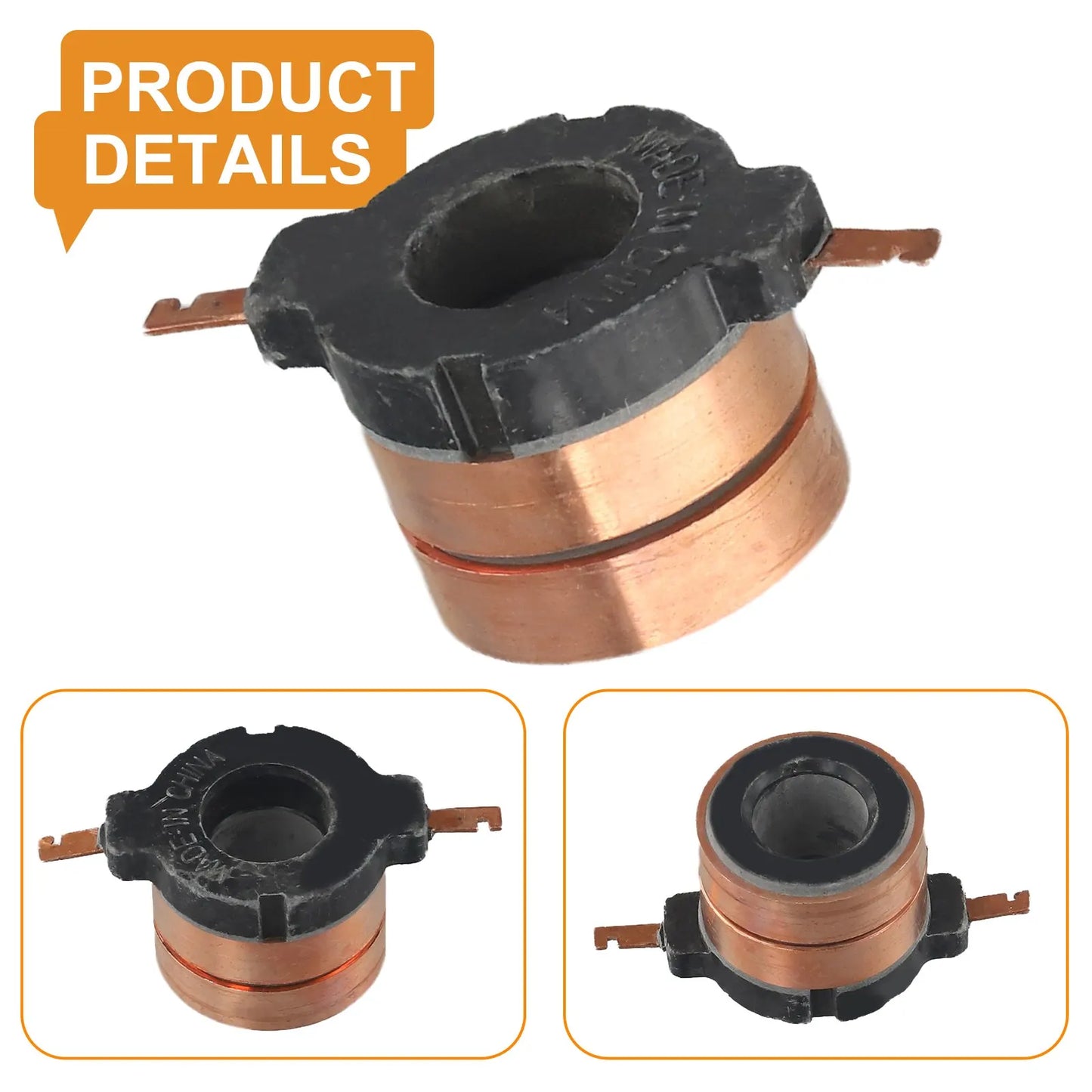 Black Collecting Ring Collecting Ring 33.7mm 33.7x17.9x9(29.7)mm For DC Motor For Power Tools JDH-008-2 Smoothly And Efficiently