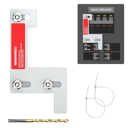 Motor Controller Electrical System Integration 1-1 4 Inch Generator Interlock Kit Fits 150 Amp Panels Fits 200 Amp Panels