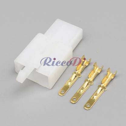 3 Pin 2.8mm Automotive Connector 6030-3991 6040-3111 DJ7031A-2.8 with 15cm Wires Male Female