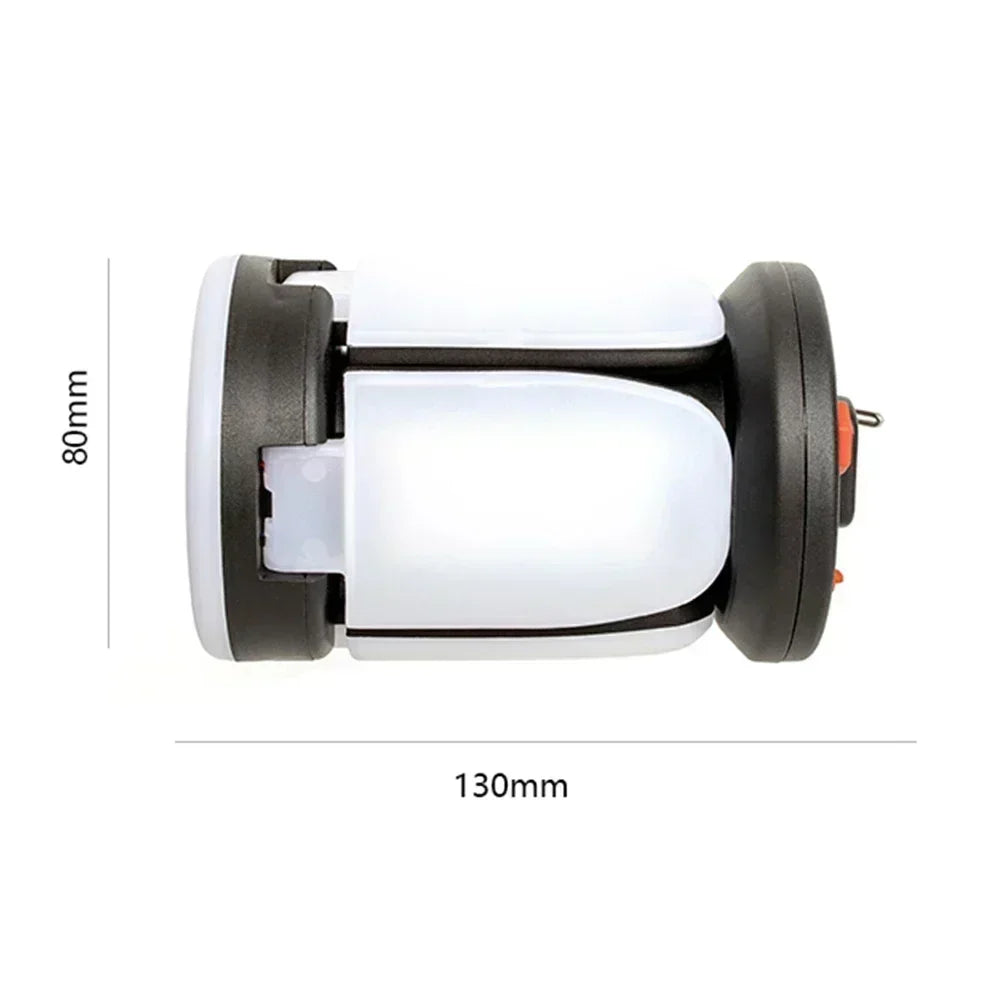 4-leaf Solar  LED Lantern Rechargeable Emergency Flashlight Portable Power Bank Foldable Tent Light for Outdoor Camping Fishing