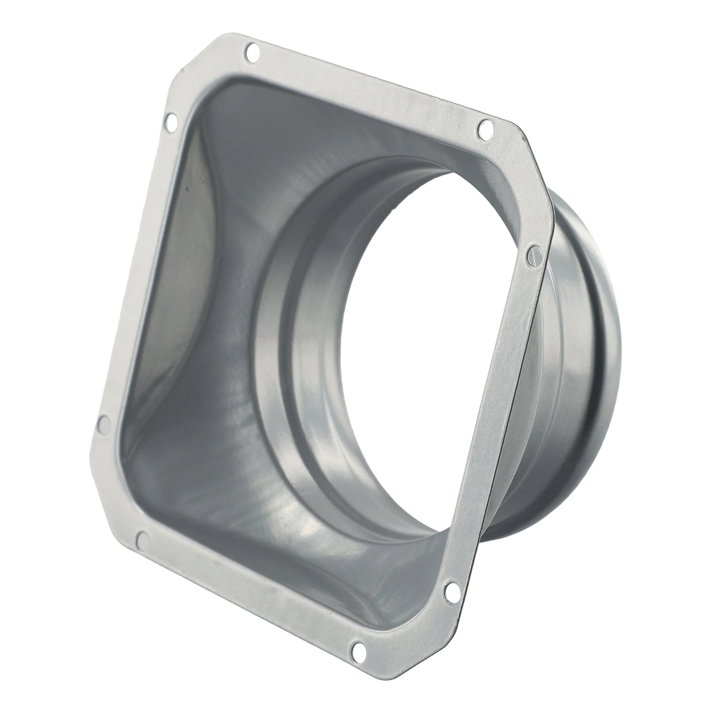 For Kitchen Hood Ventilator Pipe Connecting Vent Flange Exhaust Duct 4-10inch Electrostatic Spray Metal Silver-gray