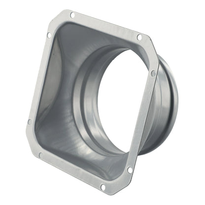 For Kitchen Hood Ventilator Pipe Connecting Vent Flange Exhaust Duct 4-10inch Electrostatic Spray Metal Silver-gray