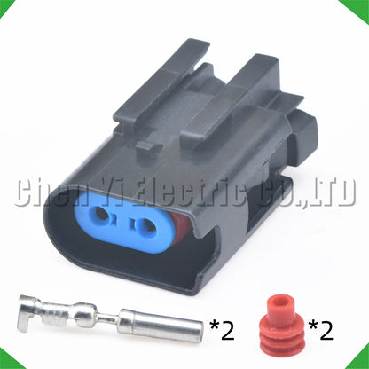 2 Pin Automobile Brake Pad Sensor Connector Wheel ABS Sensor Socket Plug Wire Harness 5-1437710-5 2-1437712-5 5-1437710-6