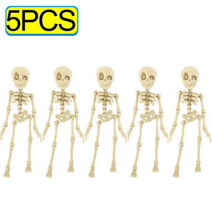 10/1PCS Halloween 3D Poseable Skeleton Magnet with Movable Joints Refrigerator Decoration Halloween Creative DIY Craft Ornament