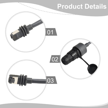 For Starlink Network Cable Extension Adapter for Gen 3 V3 V4 with Waterproof Ethernet Coupler for Outdoor Connectivity