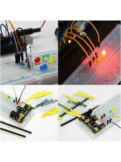 MB-102 830-Hole Breadboard Kit for Arduino UNO R3 Starter Projects