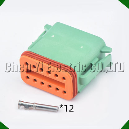 12 Pin Deutsch DT Waterproof Connector DT06-12SA DT04-12PA Plug