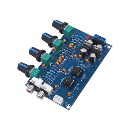 XH-M164 NE5532 4-Channel Stereo Preamp Tone Board – Adjustable High, Mid, Low Frequencies