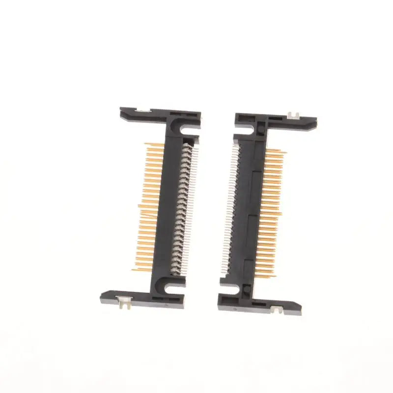 New 5Pcs 50Pin Arm Length 19.0 Patch Card Slot Connector On CF Card Holder Board Black/coffee