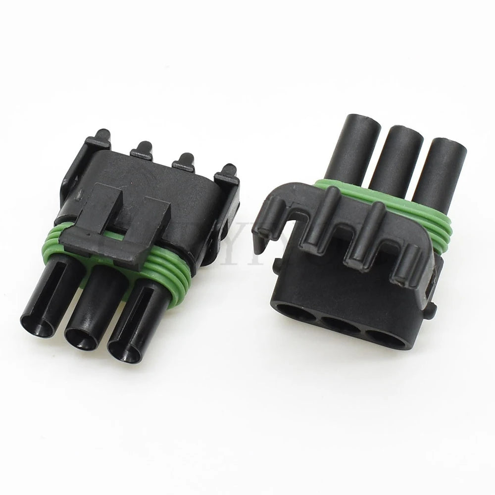 3-Pin 2.5mm Delphi Weather Pack Fuel Injector Connector 12020827 12020829 DJ3031Y-2.5 Male Female