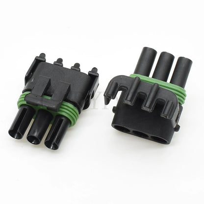 3-Pin 2.5mm Delphi Weather Pack Fuel Injector Connector 12020827 12020829 DJ3031Y-2.5 Male Female