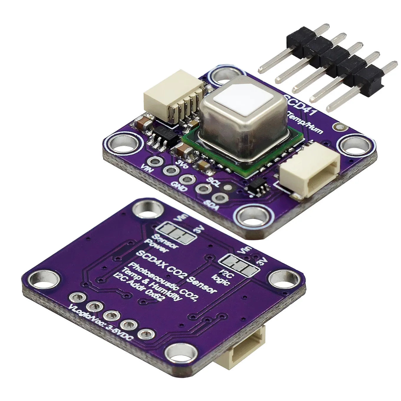 SCD40 / SCD41 CO2 Gas Sensor Module with Temperature & Humidity I2C In ...