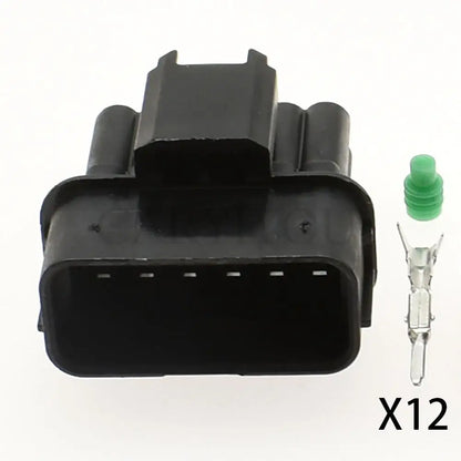 6181-6784 / 6189-7410 Automotive 12-Pin Waterproof Connector — Honda LED Fog Light & Wire Socket