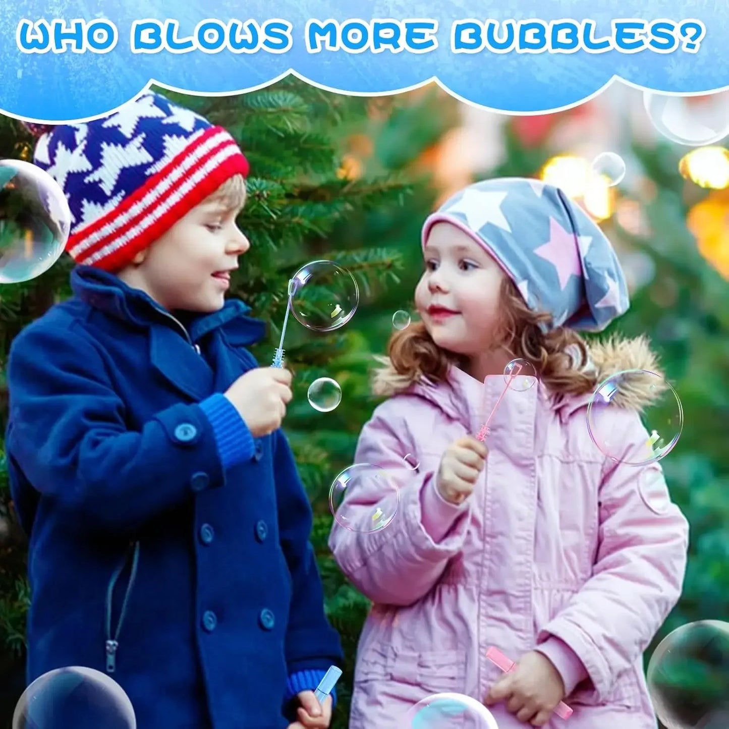 Mini Bubble Tube Toy – Snowflake Wand Tube Empty Bottle for Baby Shower, Wedding, Birthday Party & Christmas Decoration (10/100PCS)