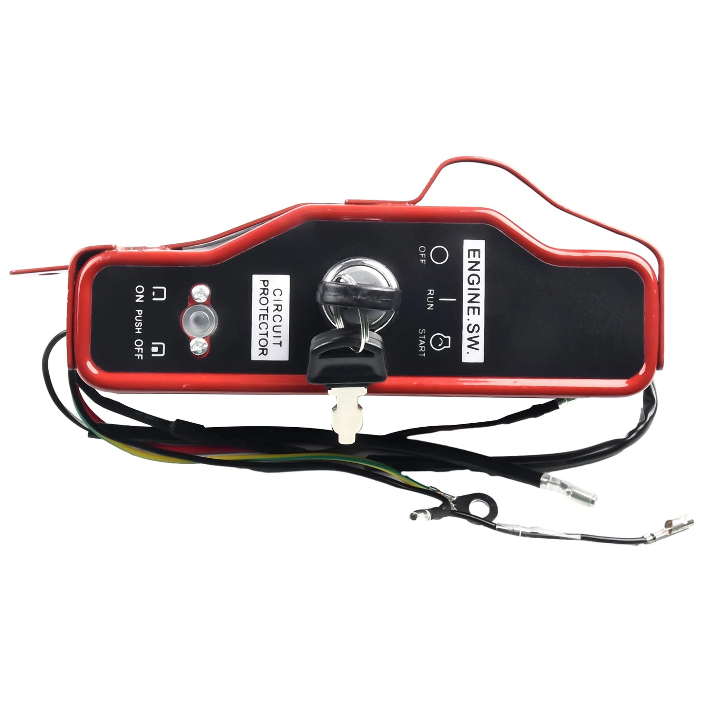 Engines Generator Pump Ignition Switch 168F/170F 188F/190F 20.5 X 7 Cm/8.07 \\\\\\\"x 2.76\\\\\\\" Iron Red+black Brand New