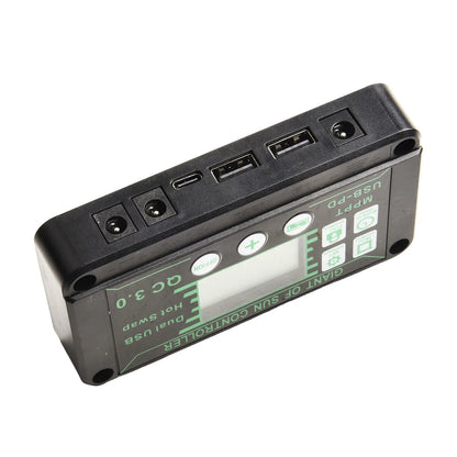Digital Display Waterproof MPPT Solar Charge Controller Adjustable Current Options 10A 100A Efficient Energy Utilization