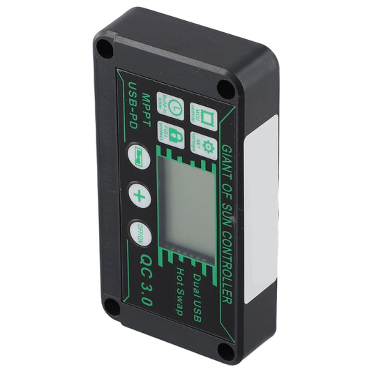 Digital Display Waterproof MPPT Solar Charge Controller Adjustable Current Options 10A 100A Efficient Energy Utilization