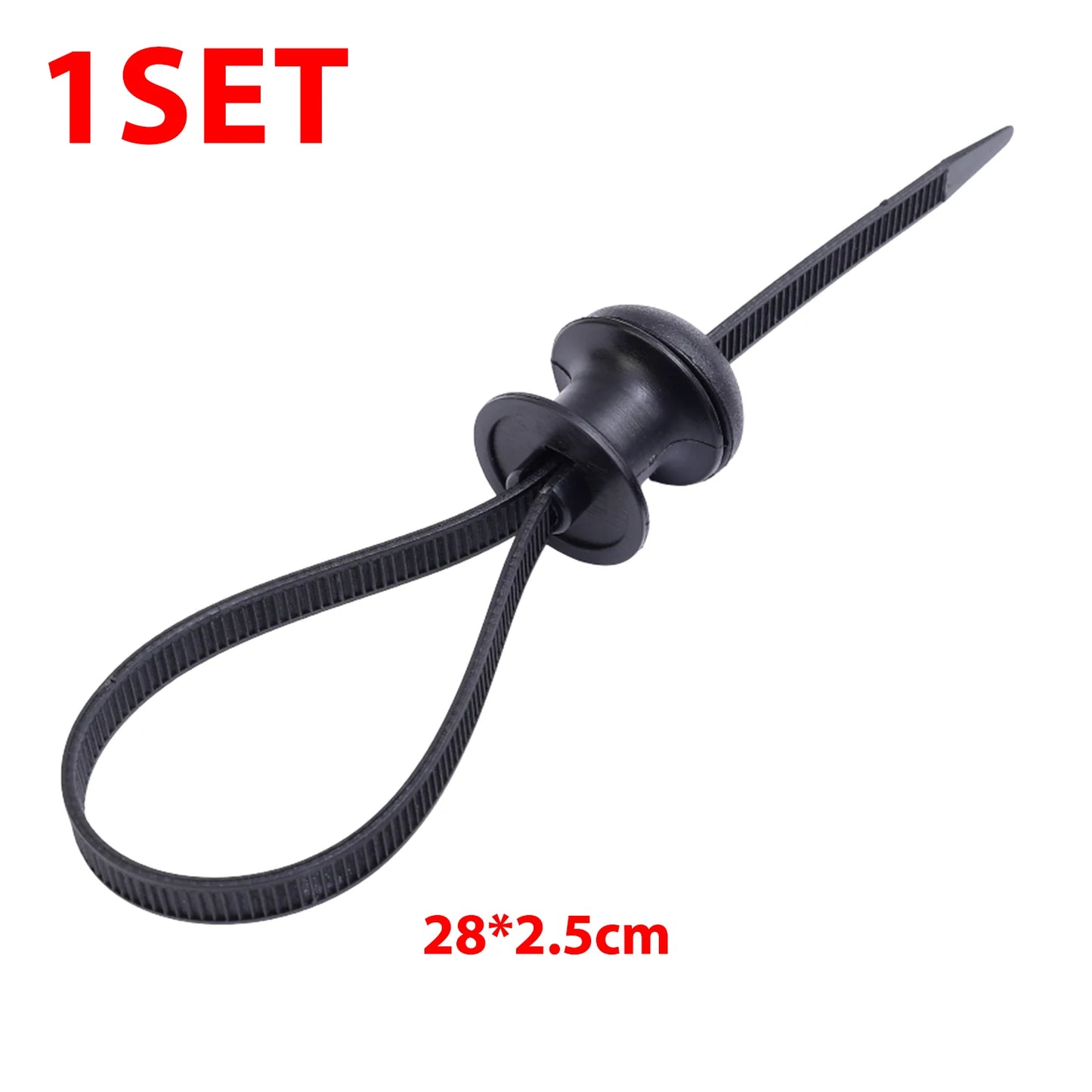 Black Nylon Zip Tie Mount Base Plate Cable Clip
