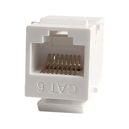 Tool-Free Keystone Jack CAT5E/CAT6/CAT6A RJ45 Ethernet Wall Plate U/UTP Network Module Adapter