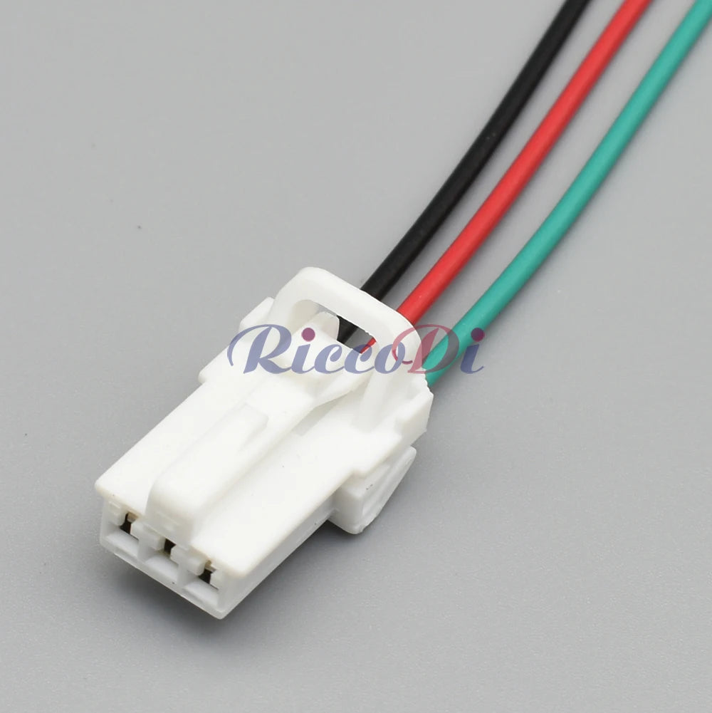 3-Pin Unsealed Auto Connector 7122-7830 / 7123-7830 Wiring Harness Socket with 15cm Wire