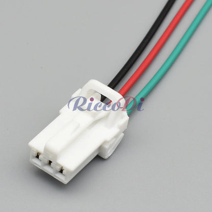3-Pin Unsealed Auto Connector 7122-7830 / 7123-7830 Wiring Harness Socket with 15cm Wire