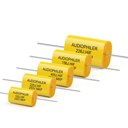 250V MKP Metal Film Audio Capacitor 1µF-3.3µF for HiFi Coupling & Frequency Dividing