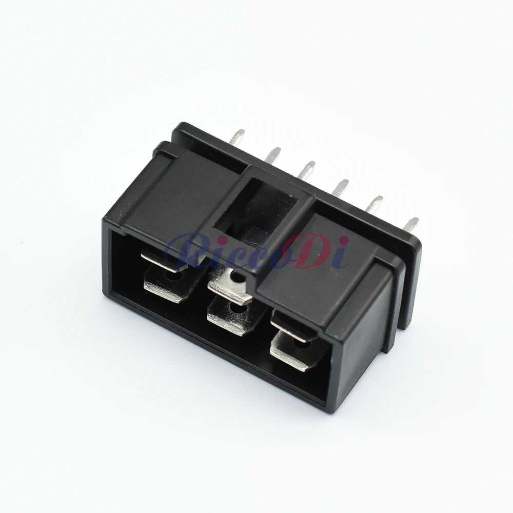 6-Pin High Current PCB Connector DJ7062-6.3-21 / DJ70620-6.3-10 — 6.3mm Automotive Wiring Plug
