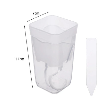 5./1PCS Self Watering Flower Pots Plastic Plant Pot with Drainage Holes Transparent Planting Flower Pot Home Garden Accessories