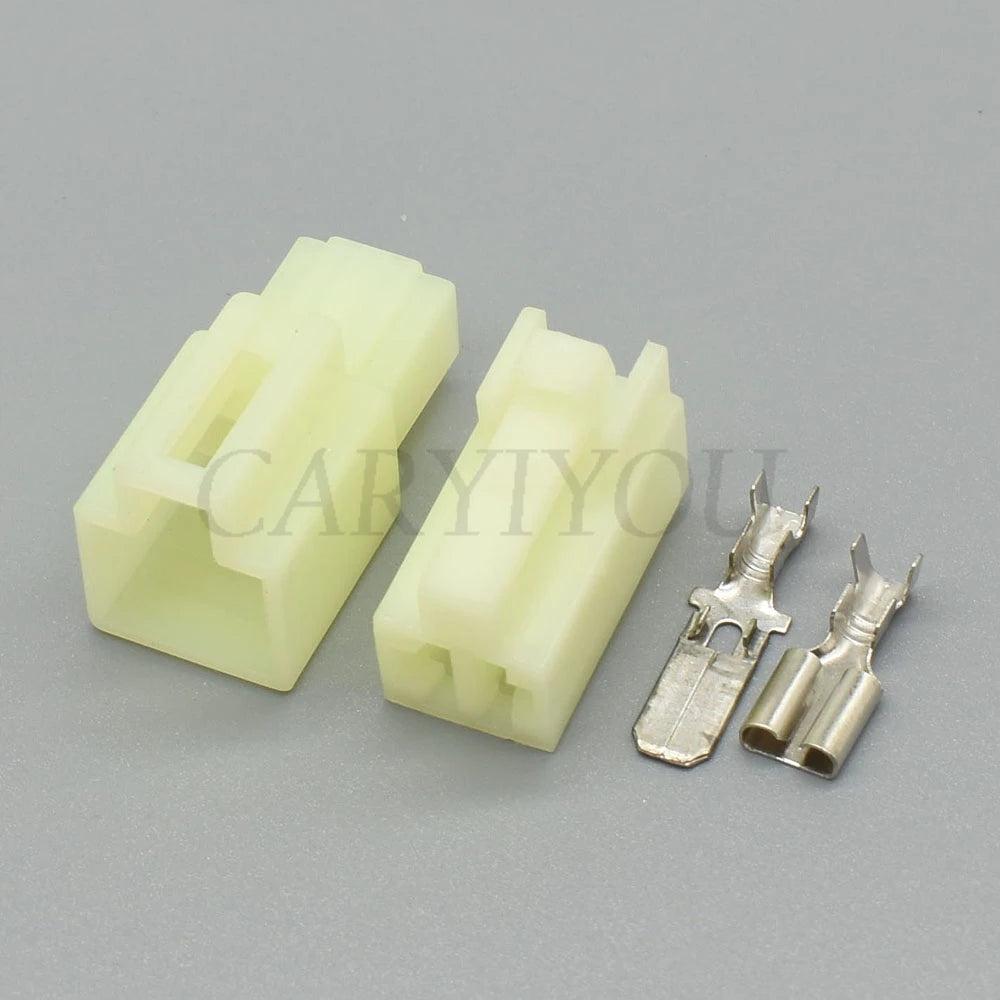 DJ70234Y-6.3mm 2-Pin Waterproof Automotive Wire Harness Connector Male Female Socket