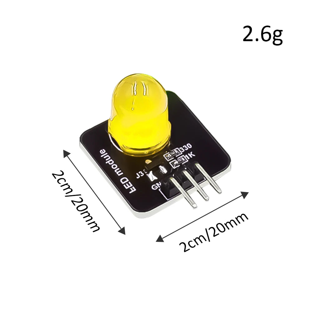 DC 3.3–5V 10mm LED Light-Emitting Module with Sensor for Arduino