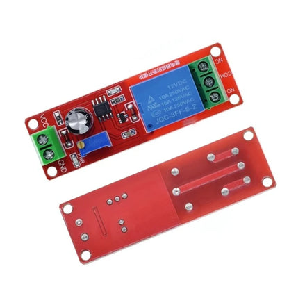 DC 5V/12V Time Delay Relay Module NE555 Timer Control Switch for Car and Electronics