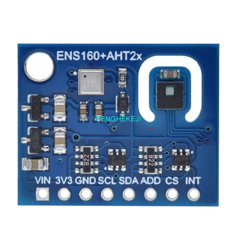 ENS160 AHT21 CO2 eCO2 TVOC Air Quality and Temperature Humidity Sensor Module