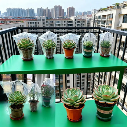 Winter Plant Covers Freeze Protection Plastic Transparent Plant Film Cover Waterproof Frost Bags for Outdoor Garden Supplies
