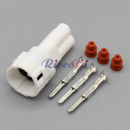3-Pin 2.2mm MT Sealed Connector 6180-3241 6187-3271 DJ7031F-2 White Male Female Automotive Motorcycle