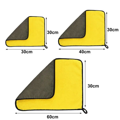 Thick Microfiber Car Cleaning Towels Double Layer Absorbent Cloth