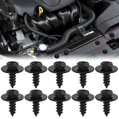 Automotive Hexagonal Self-tapping Screws Fender Splash Guard Rivet Clips 20x24mm 10-50pcs