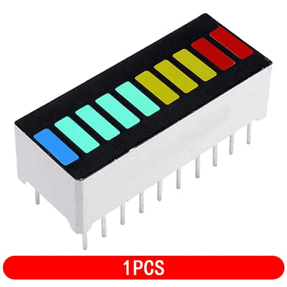 10-Segment Multicolor LED Light Bar Display Module Red Yellow Green Blue Indicator B10BRYGB