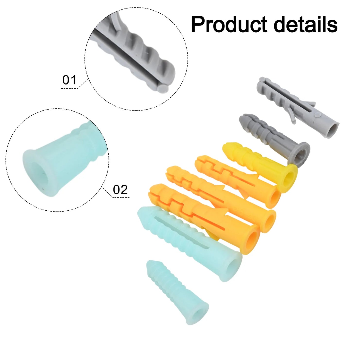 300pcs M5 M6 M8 Self Tapping Expansion Screw High Strength Self-tapping Screws Kit Wall Anchors And Screws For Drywall Tools